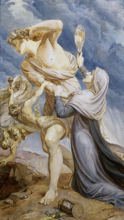 Man Repels the Appeal of Conscience, 1910 by Frederic James Shields
